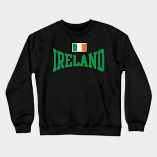 St Patricks Day Ireland Irish Flag Distressed Crewneck Sweatshirt